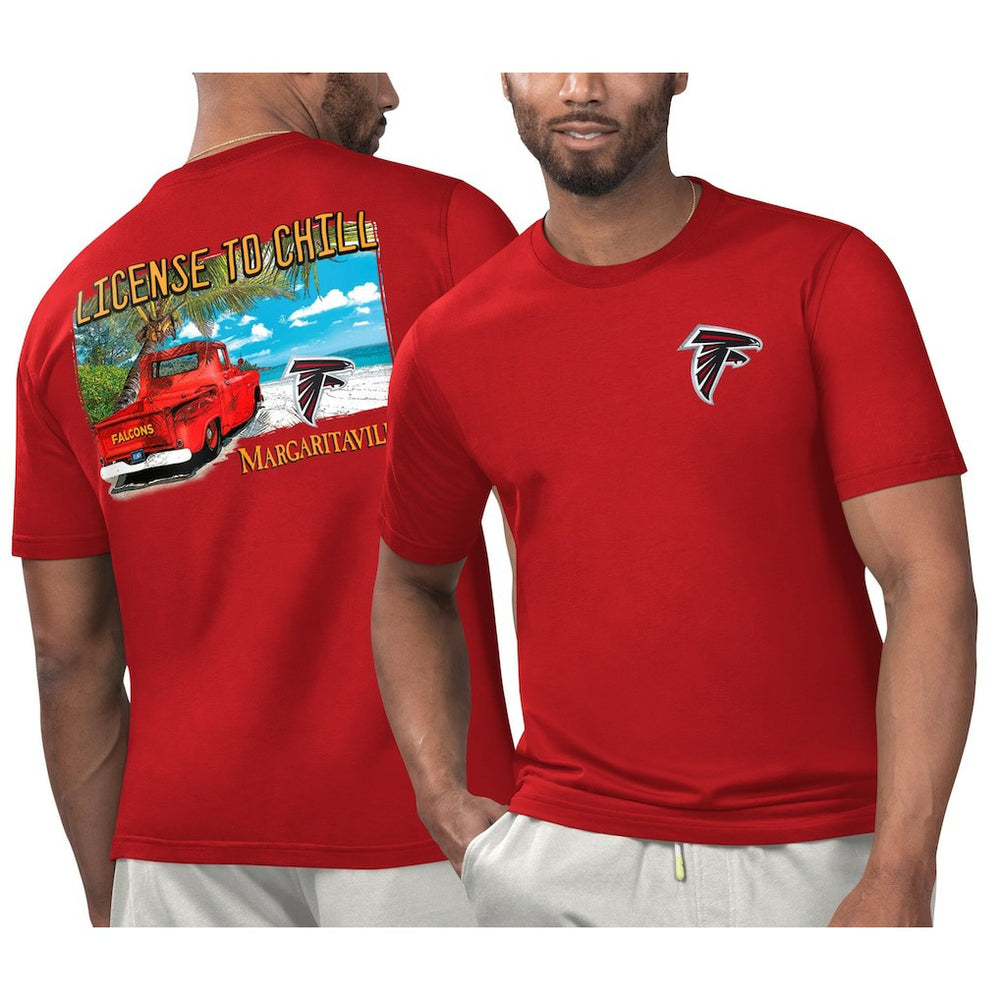 NFL Atlanta Falcons Margaritaville Licensed to Chill T-Shirt
