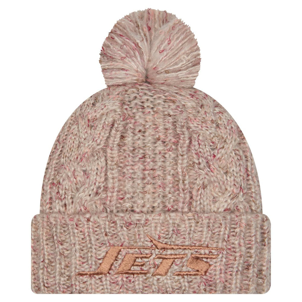 NFL New York Jets Women's Trendy Tone Cuffed Knit Hat with Pom