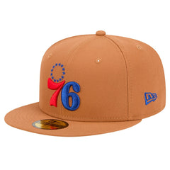 Philadelphia 76ers Color Pack 59FIFTY Fitted Hat - Tan | New Era online