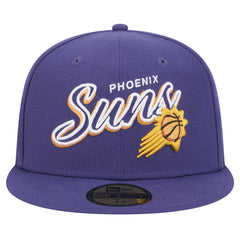 Phoenix Suns Sport Night Script Sided 59FIFTY Fitted Hat - Purple | New Era sale