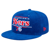 Philadelphia 76ers Throwback Display Corduroy 9FIFTY Snapback Hat - Royal | New Era cheap