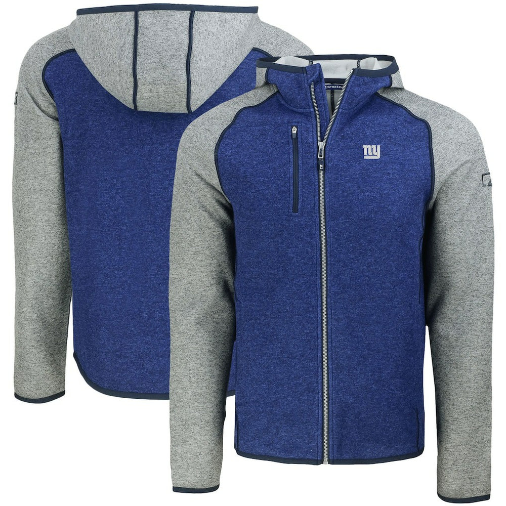 NFL New York Giants Cutter & Buck Mainsail Full-Zip Hooded Jacket