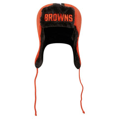 NFL Cleveland Browns Helmet Head Trapper Knit Hat