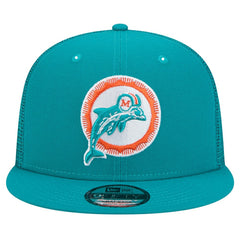 NFL Miami Dolphins Throwback Main Trucker 9FIFTY Snapback Hat