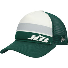 NFL New York Jets Youth Sport Night Color Block 9FORTY A-Frame Trucker Adjustable Hat