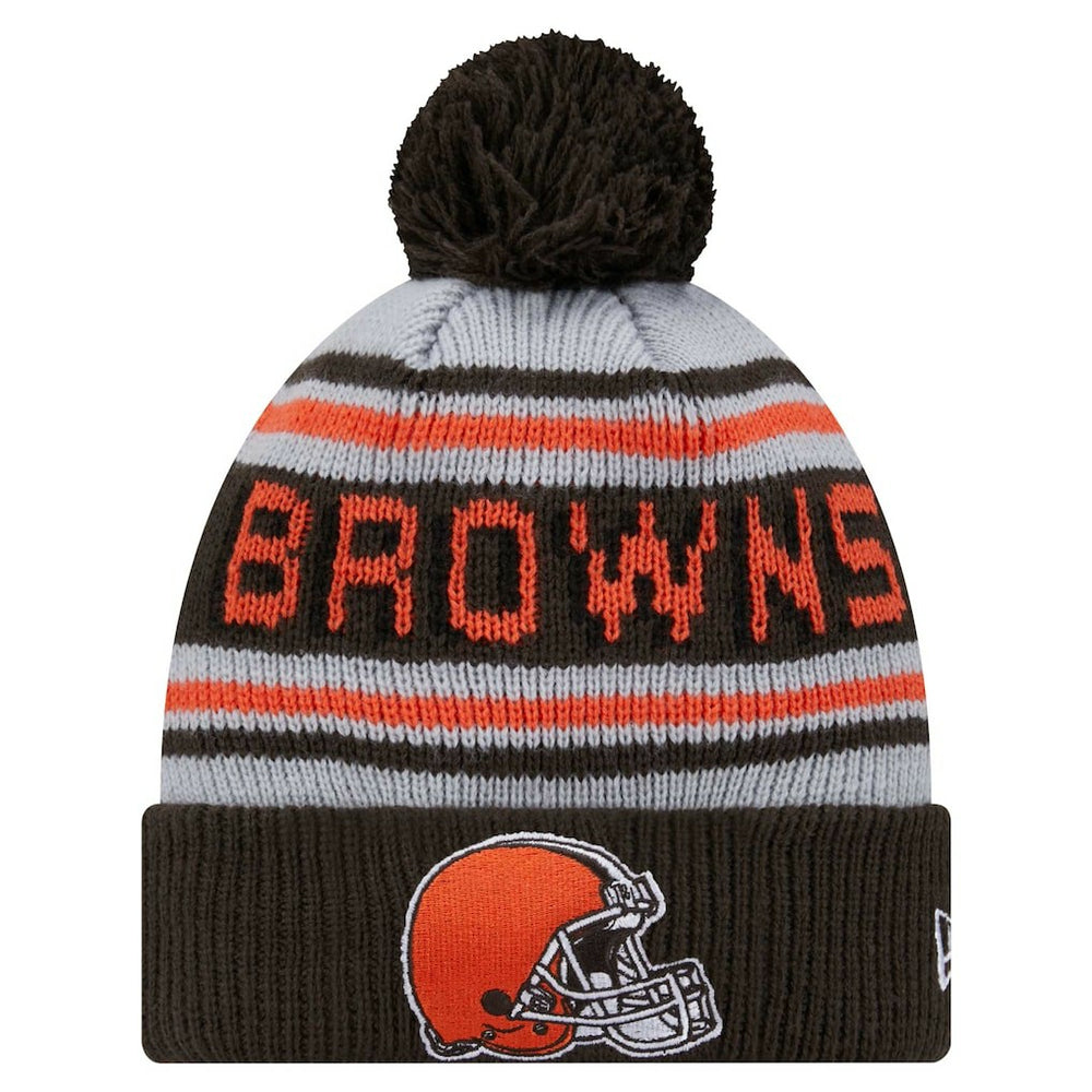 NFL Cleveland Browns Youth Main Cuffed Knit Hat with Pom