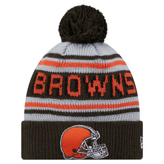 NFL Cleveland Browns Youth Main Cuffed Knit Hat with Pom