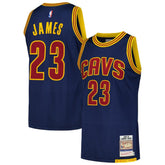 LeBron James Cleveland Cavaliers 2015/16 Hardwood Classics Authentic Jersey sale - Navy | Mitchell & Ness on sale