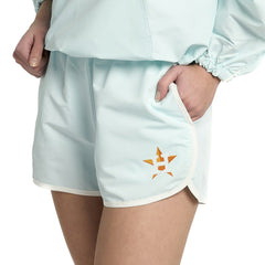 Houston Astros Lusso Women's Nina Shorts - Light Blue