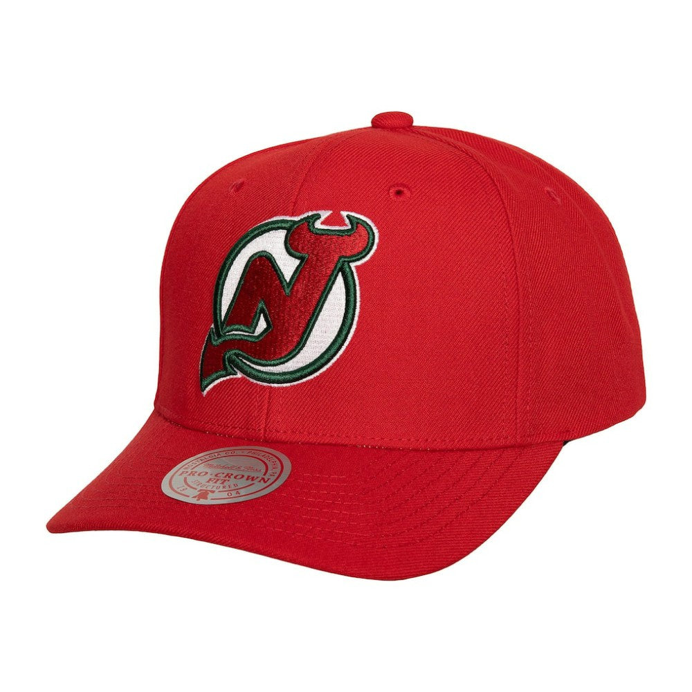 New Jersey Devils Mitchell & Ness Team Ground Pro Adjustable Hat