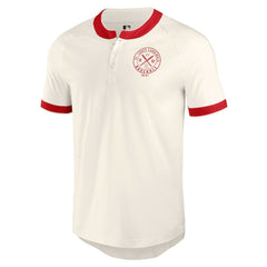 St. Louis Cardinals Darius Rucker Collection Henley Raglan T-Shirt - White