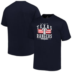 Texas Rangers Profile Big & Tall Americana T-Shirt - Navy