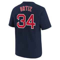 David Ortiz Boston Red Sox Youth Name & Number T-Shirt - Navy | Nike