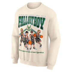 Fall Out Boy x Milwaukee Bucks Unisex So Much For (2our) Dust Pullover Sweatshirt - Cream for sale