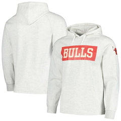 Chicago Bulls Softhand Raglan Tri-Blend Pullover Hoodie - Ash | Fanatics shop