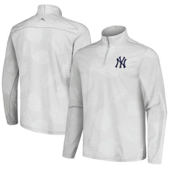 New York Yankees Tommy Bahama Delray Frond IslandZone Half-Zip Jacket - Gray