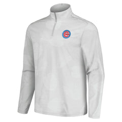 Chicago Cubs Tommy Bahama Delray Frond IslandZone Half-Zip Jacket - Gray