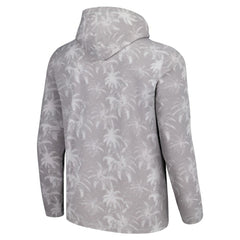 Chicago Cubs Tommy Bahama Palm Frenzy Hoodie Long Sleeve T-Shirt - Gray
