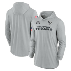 NFL Houston Texans 2024 Salute to Service Lightweight Dri-FIT Long Sleeve Hoodie T-Shirt
