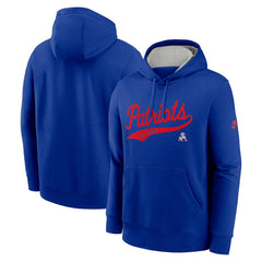 NFL New England Patriots Rewind Club Logo Pullover Hoodie