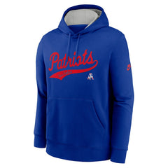 NFL New England Patriots Rewind Club Logo Pullover Hoodie
