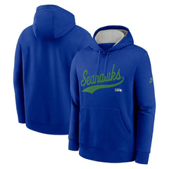 NFL Seattle Seahawks Rewind Club Logo Pullover Hoodie
