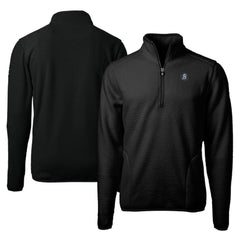 Baltimore Orioles Cutter & Buck City Connect Cascade Eco Sherpa Fleece Quarter-Zip Pullover Jacket - Black