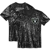 NFL Las Vegas Raiders Maxx Crosby Girls Youth Sequin V-Neck Fashion Jersey