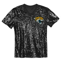 NFL Jacksonville Jaguars Trevor Lawrence Girls Youth Sequin V-Neck Fashion Jersey