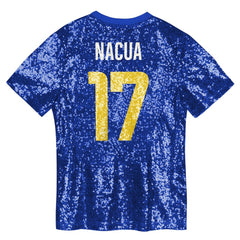 NFL Los Angeles Rams Puka Nacua Girls Youth Sequin V-Neck Fashion Jersey