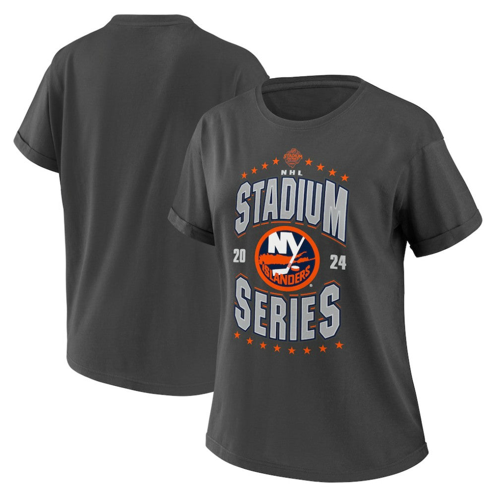 New York Islanders WEAR by Erin Andrews Women's 2024 NHL Stadium Series Boyfriend T-Shirt
