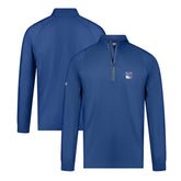 New York Rangers Levelwear Theory Insignia Core Quarter-Zip Pullover Top