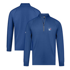 New York Rangers Levelwear Theory Insignia Core Quarter-Zip Pullover Top