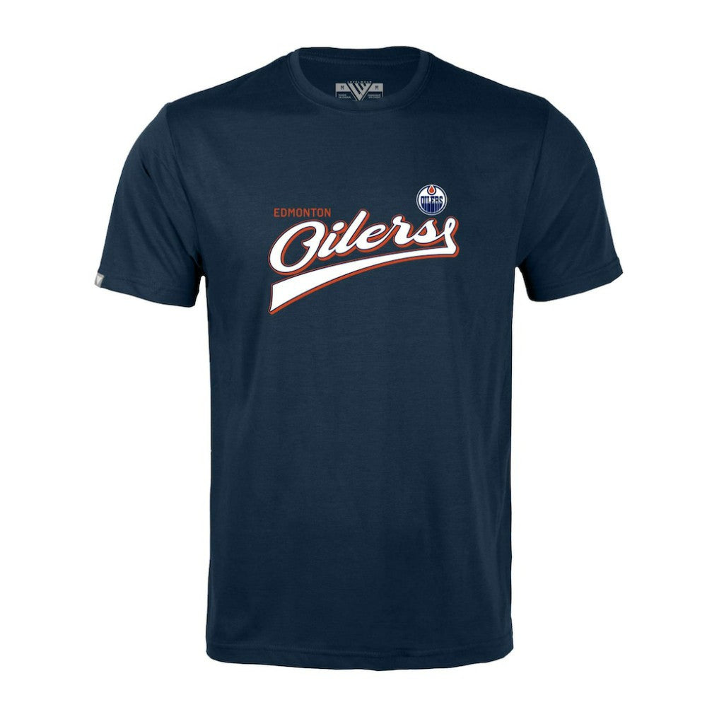 Edmonton Oilers Levelwear Richmond Retro Script T-Shirt