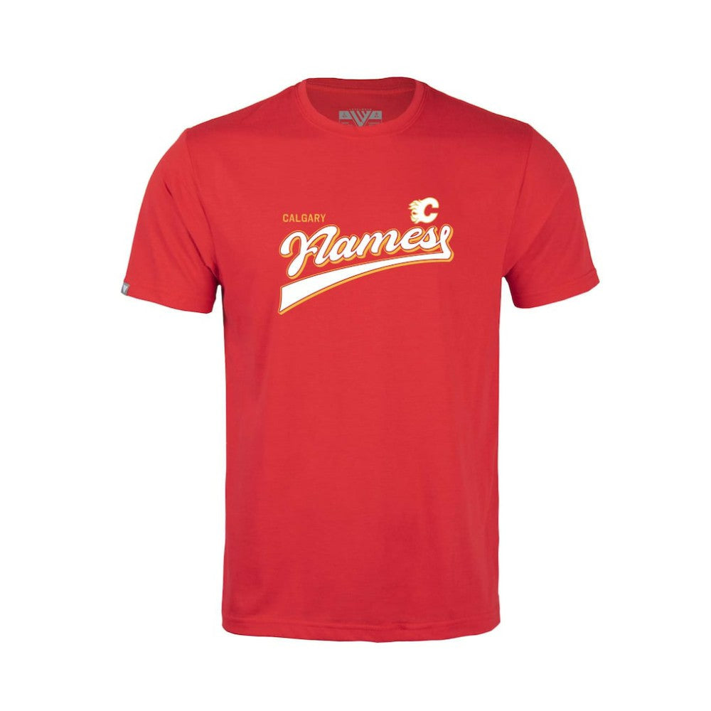Calgary Flames Levelwear Youth Little Richmond Retro Script T-Shirt