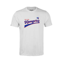 New York Rangers Levelwear Youth Little Richmond Retro Script T-Shirt