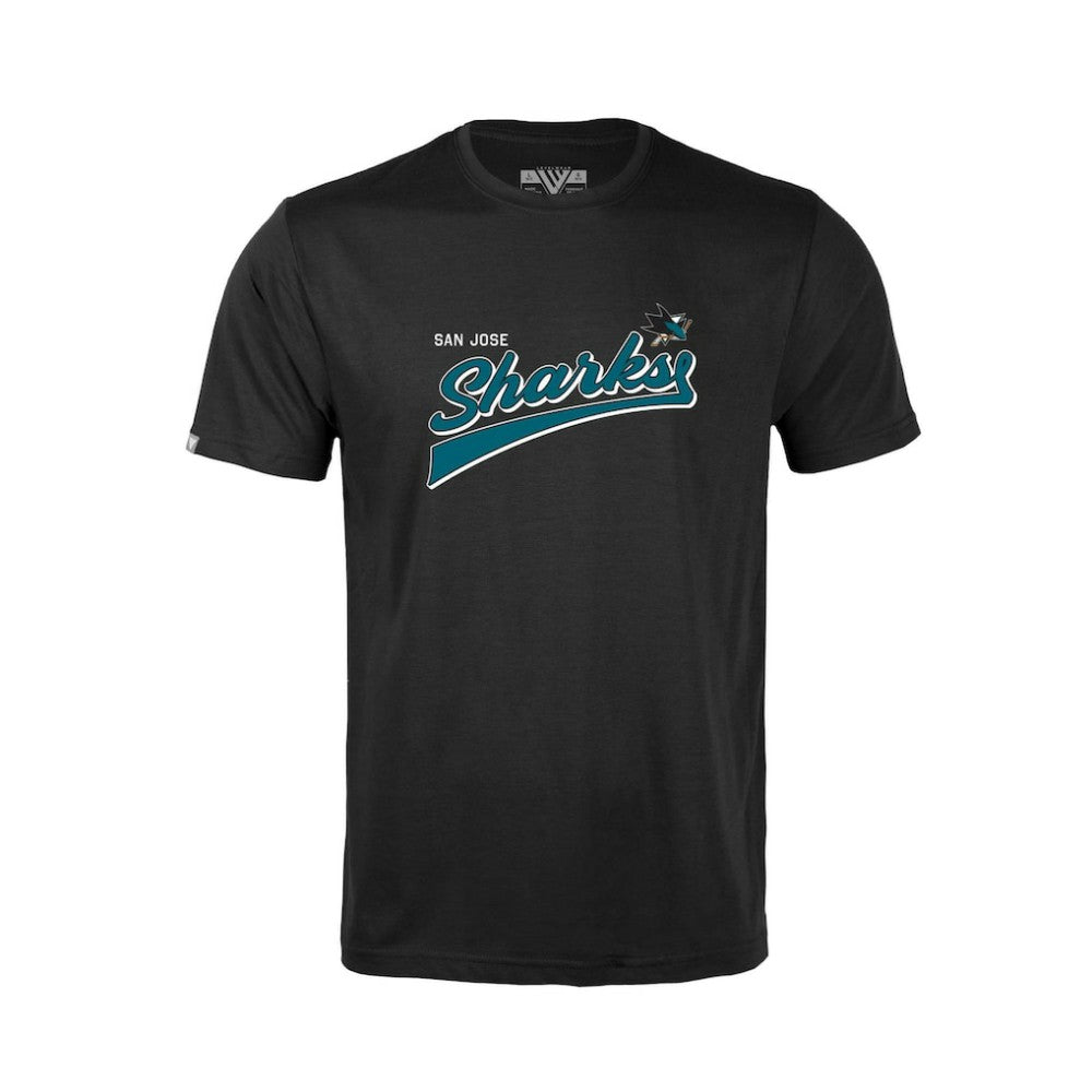 San Jose Sharks Levelwear Youth Little Richmond Retro Script T-Shirt