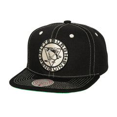 Pittsburgh Penguins Mitchell & Ness Energy Contrast Natural Snapback Hat