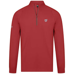 Washington Nationals Levelwear Theory Insignia Quarter-Zip Pullover - Red