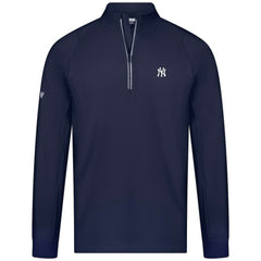 New York Yankees Levelwear Theory Insignia Quarter-Zip Pullover - Navy