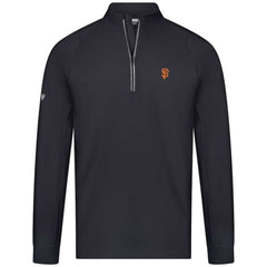 San Francisco Giants Levelwear Theory Insignia Quarter-Zip Pullover - Black
