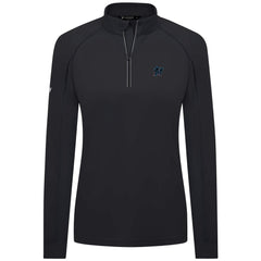Miami Marlins Levelwear Women's Kinetic Insignia Quarter-Zip Pullover - Black