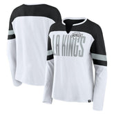 Los Angeles Kings Fanatics Women's Frozen Long Sleeve Notch Neck T-Shirt