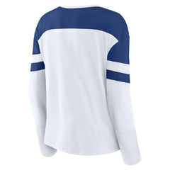 Tampa Bay Lightning Fanatics Women's Frozen Long Sleeve Notch Neck T-Shirt