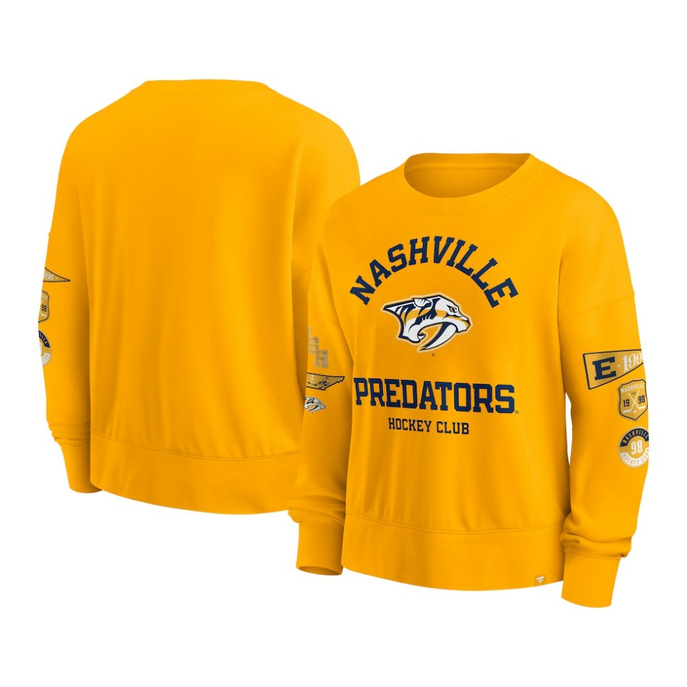 Nashville Predators Fanatics Women's Go Team Pullover Sweatshirt