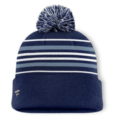 NFL Dallas Cowboys Fundamental Striped Cuffed Knit Hat with Pom