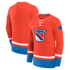 New York Rangers Fanatics Vintage High Point Long Sleeve T-Shirt