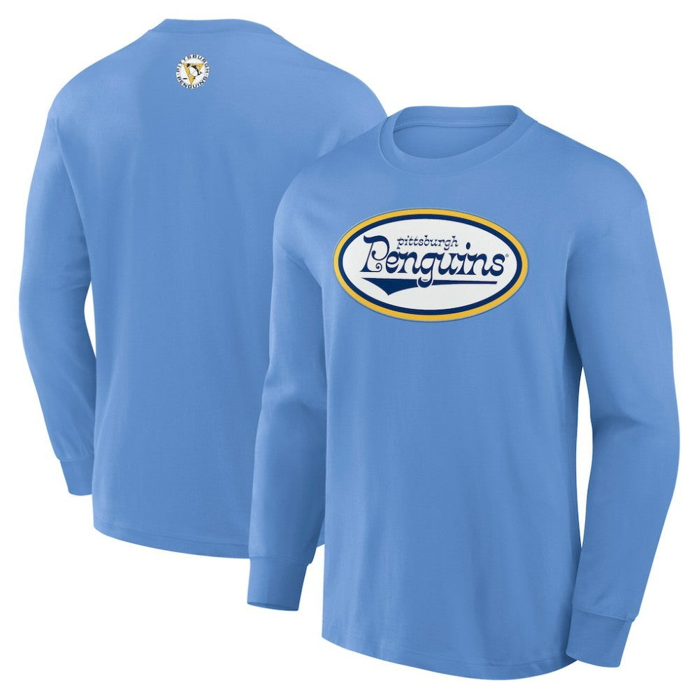 Pittsburgh Penguins Fanatics Vintage Rewind Long Sleeve T-Shirt