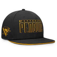 Pittsburgh Penguins Fanatics Fundamental Gino Stack Snapback Hat