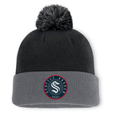 Seattle Kraken Fanatics Aspyn Cuffed Knit Hat with Pom